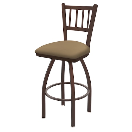 Holland Bar Stool Co 25" Swivel Counter Stool, Bronze Finish, Canter Sand Seat 81025BZ013